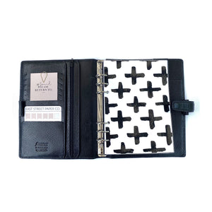 Black and White Cross Pattern.Planner Dashboard - East Street Paper Co.