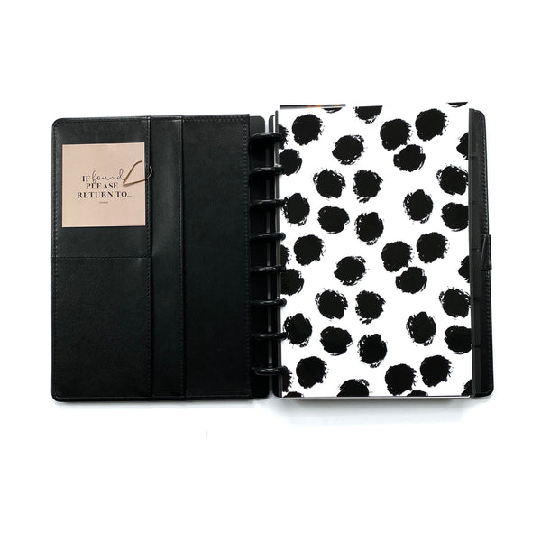 Large Abstract Polka Dot Spots Minimal Planner Discbound Dashboard - East Street Paper Co.