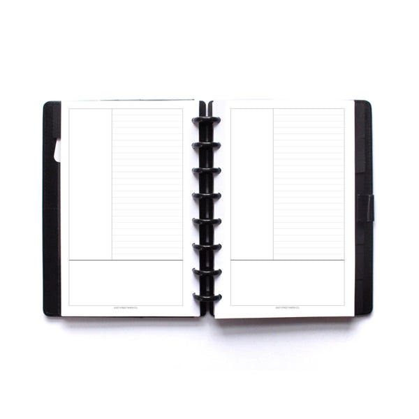 Cornell Notes Printed Planner Insert