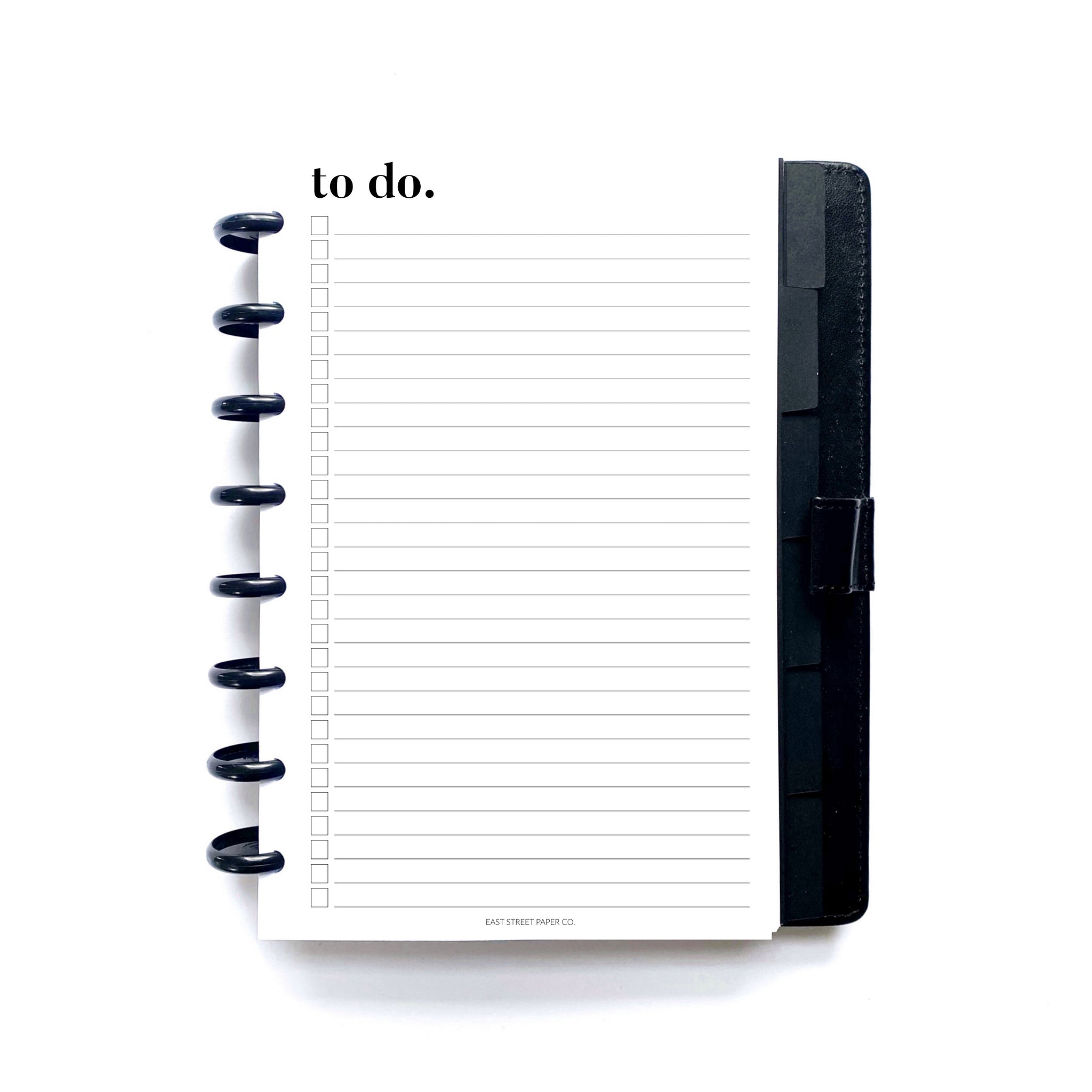 To Do Printed Planner Insert