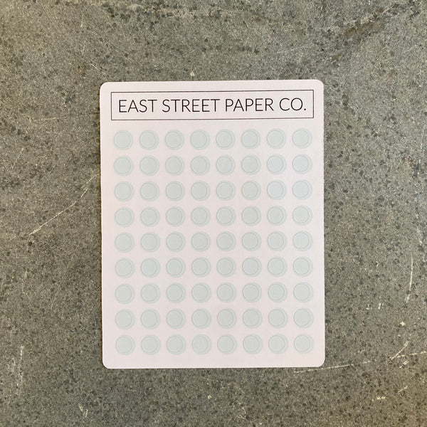 Frosty Mint Planner Dot Stickers