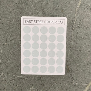 Morning Mist Blue Large .5" Planner Dot Stickers