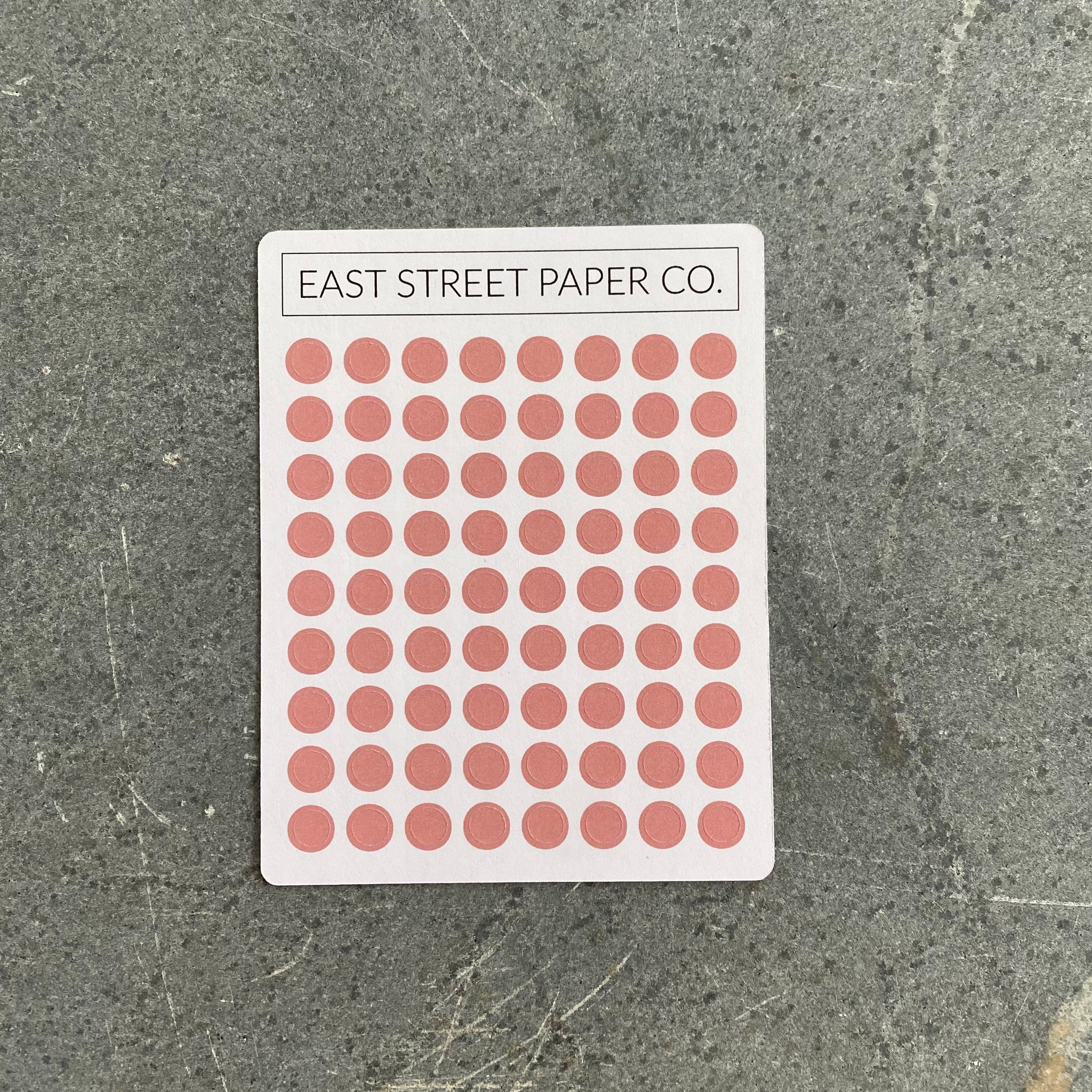 Mauve Mini Planner Dot Stickers