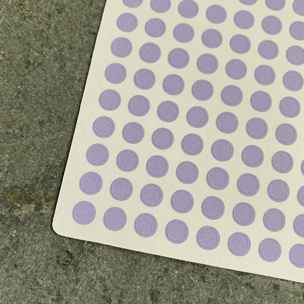 Lavender Purple Tiny .20" Planner Dot Stickers