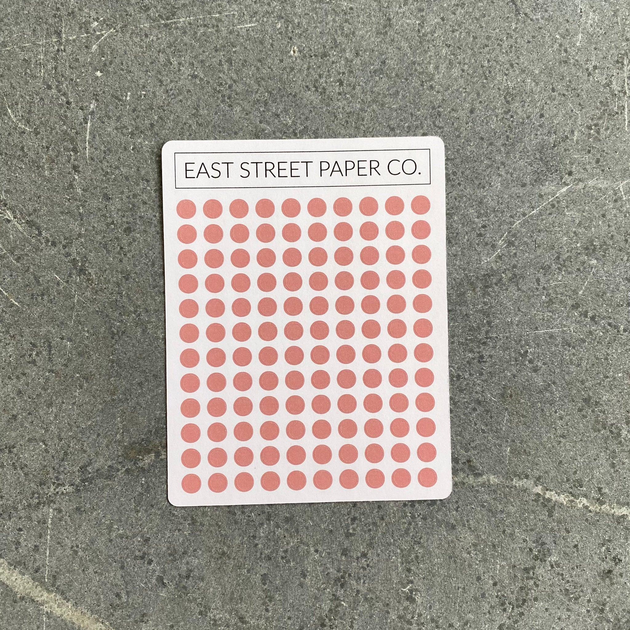 Mauve Tiny .20" Planner Dot Stickers