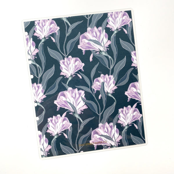 Morning Glory Floral Disc-Bound Laminated Planner Cover