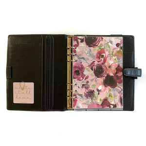 Watercolor Blooms "Berry" Floral Planner Dashboard