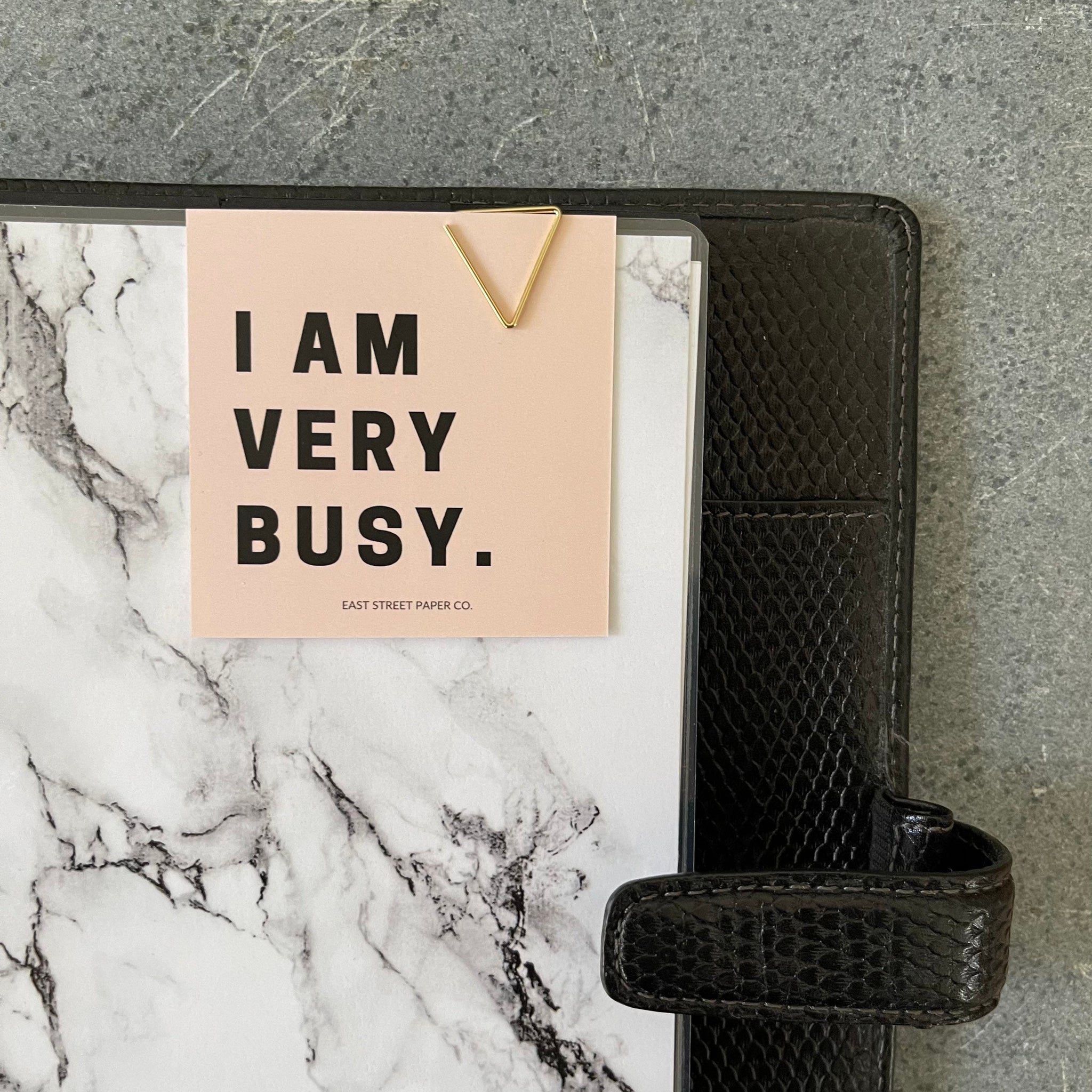 I Am Very Busy Planner Square Journaling Card