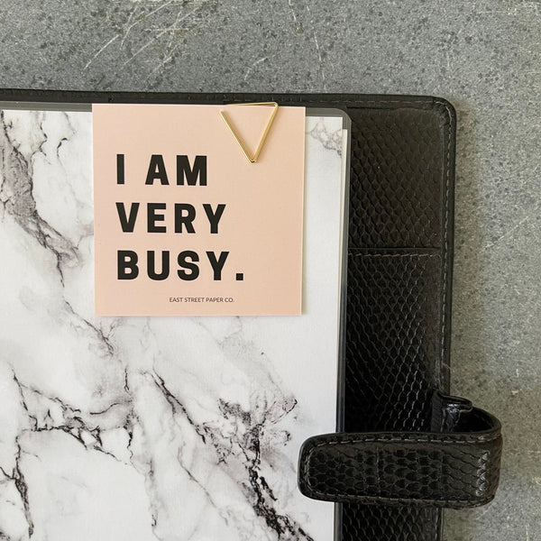 I Am Very Busy Planner Square Journaling Card
