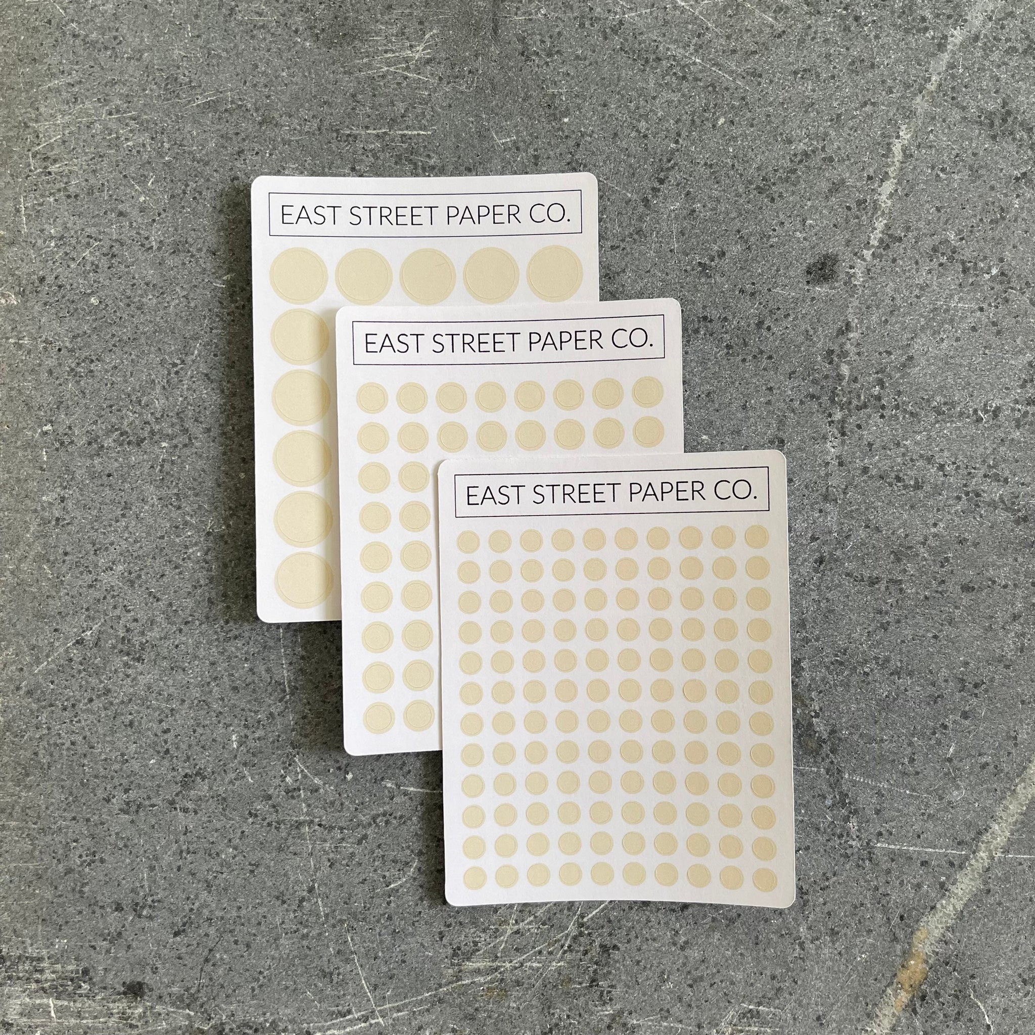 Lemon Icing Dot Trio 3 Pack Planner Dot Stickers - Functional Planner Deco Sheet