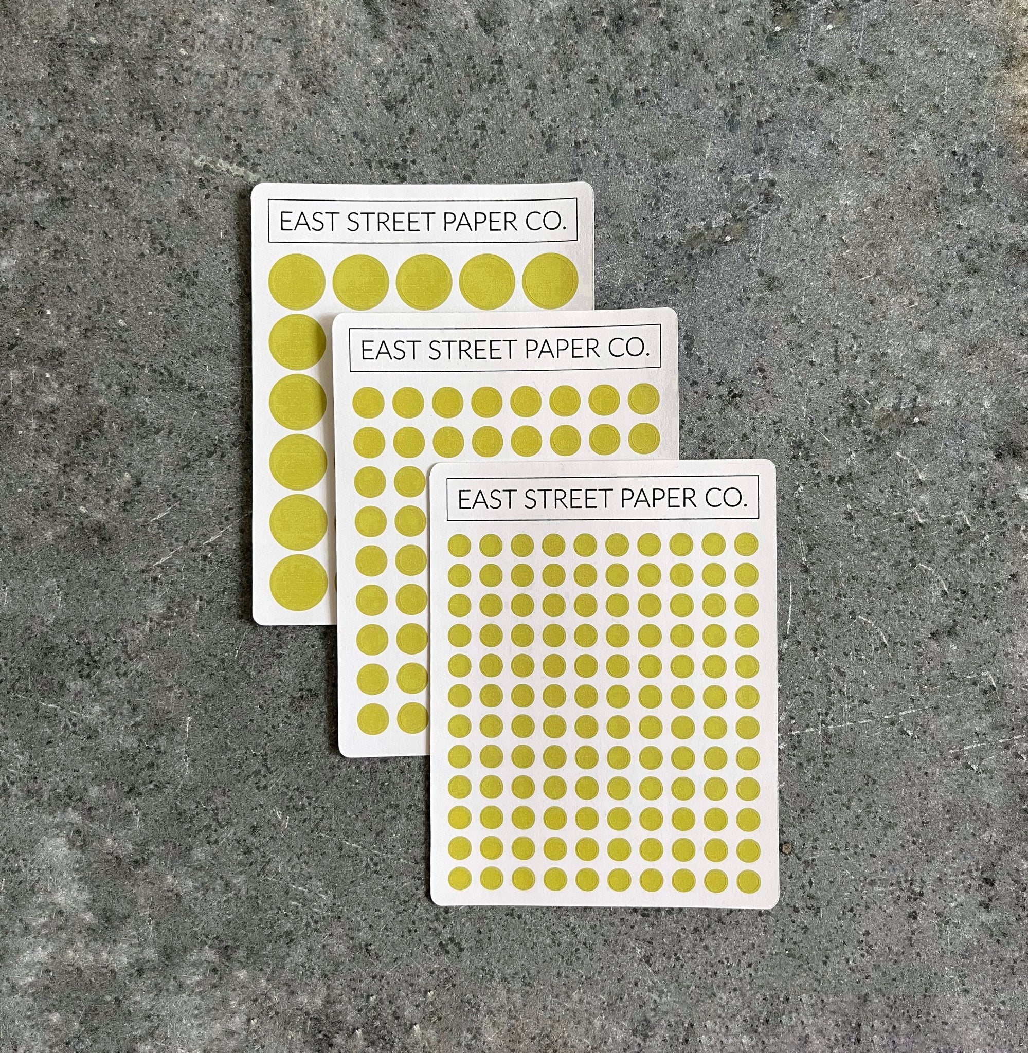 Celery Green Dot Trio 3 Pack Planner Dot Stickers - Functional Planner Deco Sheet