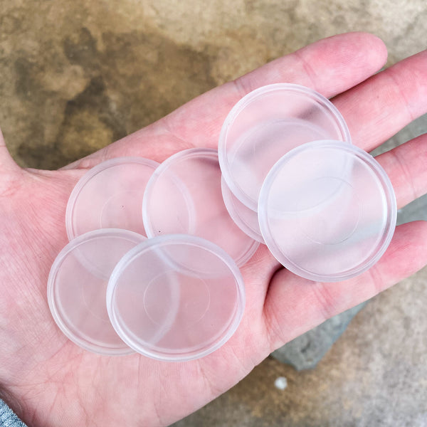 1.5” Frosted Clear Planner Discs